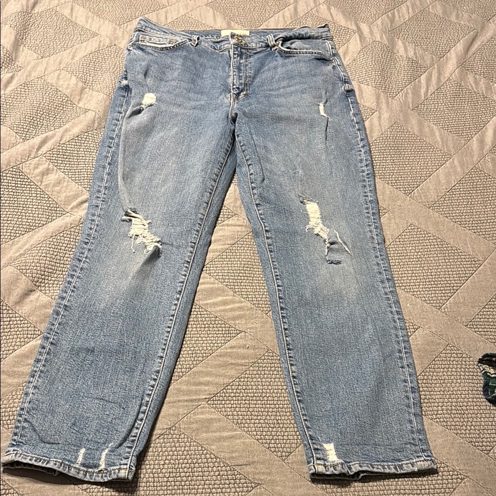 C/E by Current Elliott Classic Blue Distressed Women Jeans